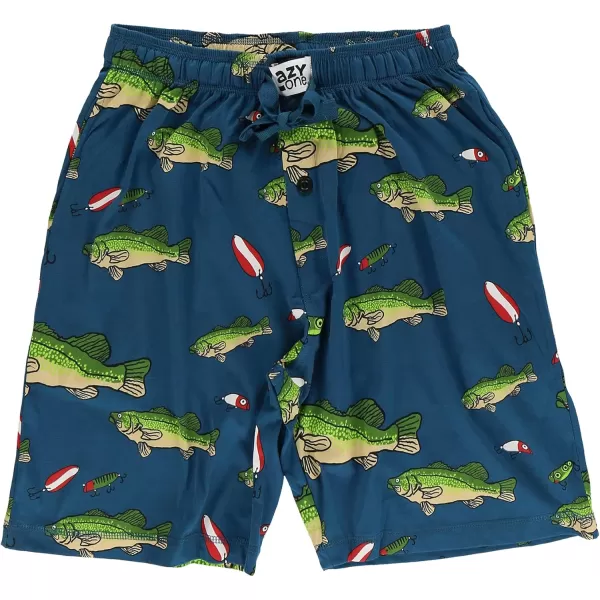 Lazy One Pajama Shorts for Men Mens Pajama Bottoms SleepwearBass