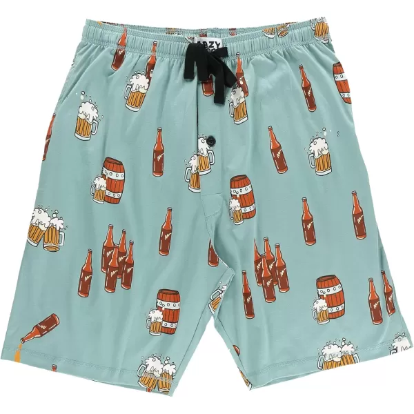 Lazy One Pajama Shorts for Men Mens Pajama Bottoms SleepwearBeer
