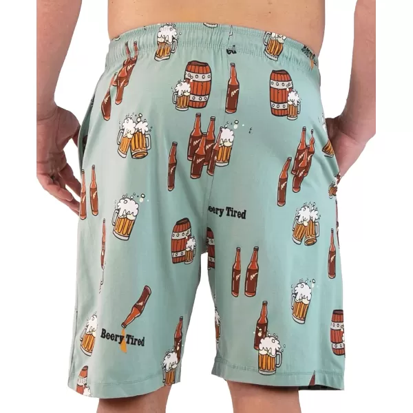 Lazy One Pajama Shorts for Men Mens Pajama Bottoms SleepwearBeer