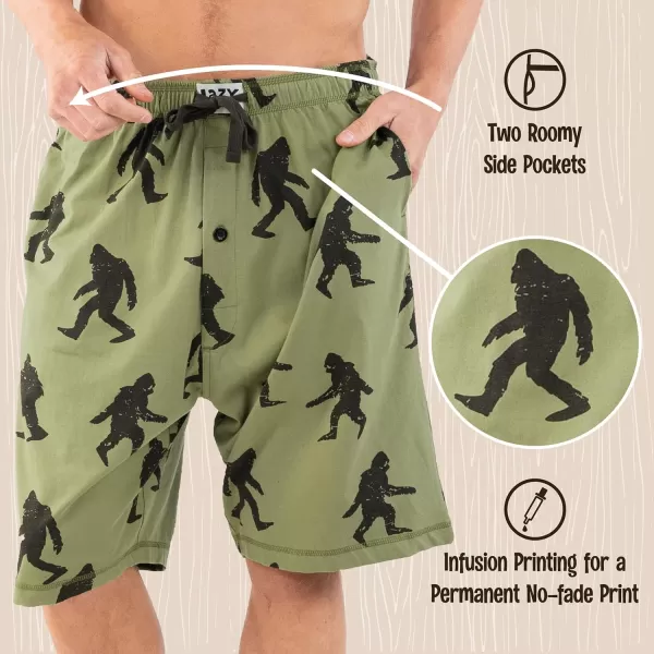 Lazy One Pajama Shorts for Men Mens Pajama Bottoms SleepwearBigfoot
