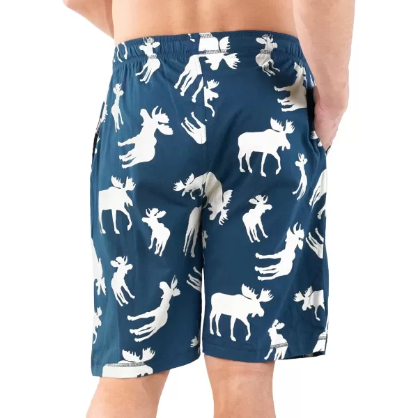 Lazy One Pajama Shorts for Men Mens Pajama Bottoms SleepwearBlue Moose