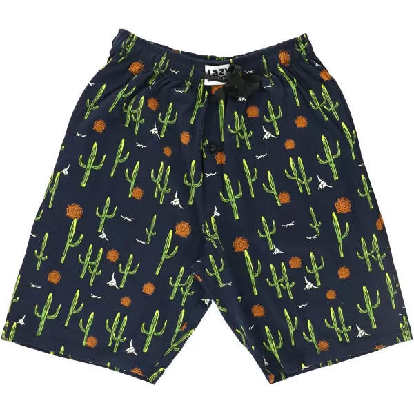Lazy One Pajama Shorts for Men Mens Pajama Bottoms SleepwearCactus