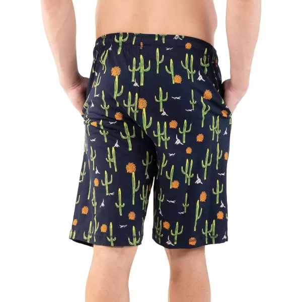Lazy One Pajama Shorts for Men Mens Pajama Bottoms SleepwearCactus