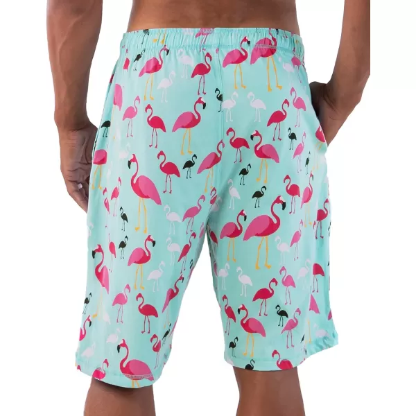 Lazy One Pajama Shorts for Men Mens Pajama Bottoms SleepwearFlamingos
