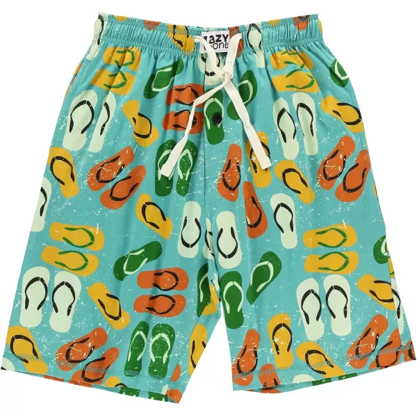 Lazy One Pajama Shorts for Men Mens Pajama Bottoms SleepwearFlip Flops