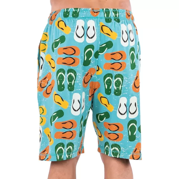 Lazy One Pajama Shorts for Men Mens Pajama Bottoms SleepwearFlip Flops