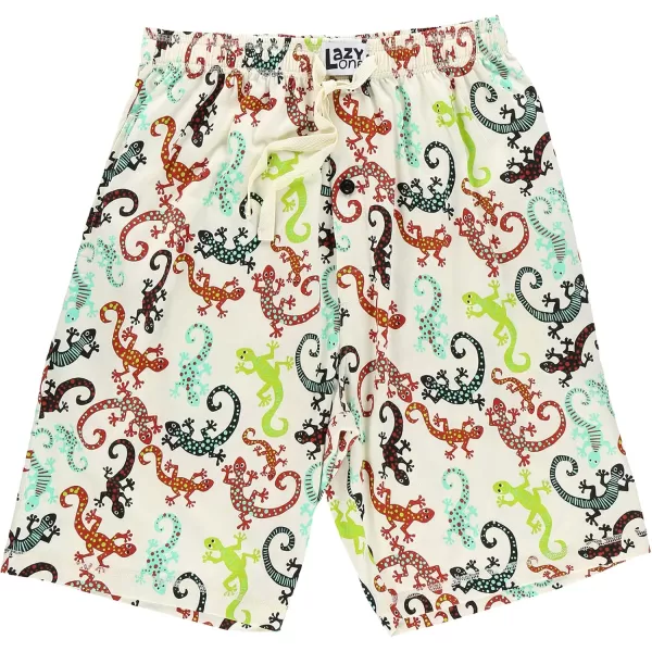 Lazy One Pajama Shorts for Men Mens Pajama Bottoms SleepwearGecko