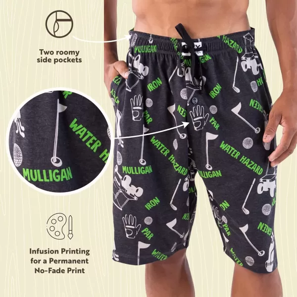 Lazy One Pajama Shorts for Men Mens Pajama Bottoms SleepwearGolfers