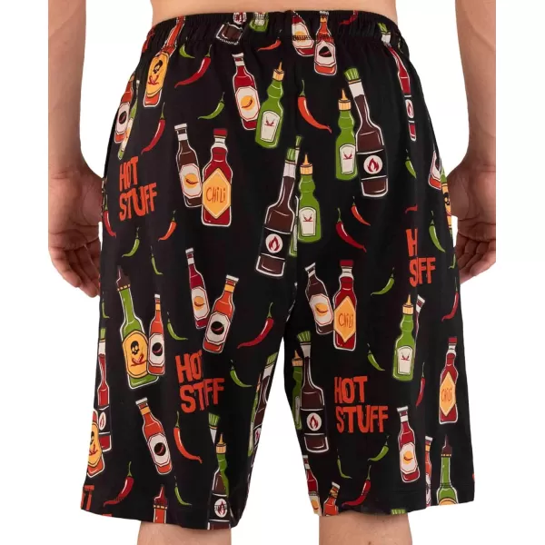 Lazy One Pajama Shorts for Men Mens Pajama Bottoms SleepwearHot Stuff