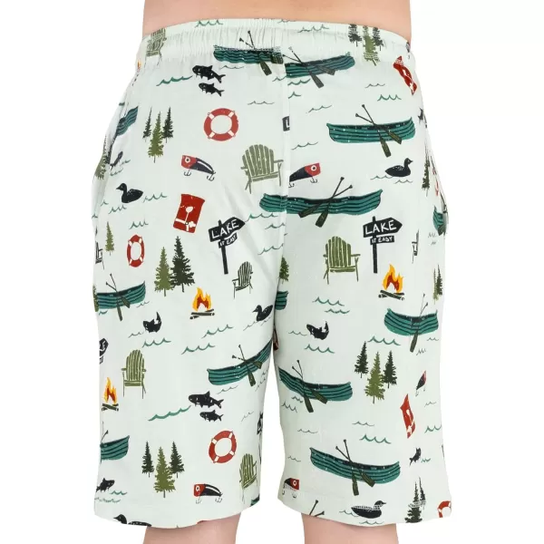 Lazy One Pajama Shorts for Men Mens Pajama Bottoms SleepwearLake It Easy