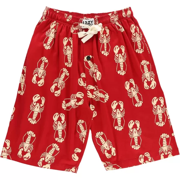 Lazy One Pajama Shorts for Men Mens Pajama Bottoms SleepwearLobster