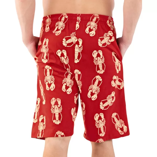 Lazy One Pajama Shorts for Men Mens Pajama Bottoms SleepwearLobster