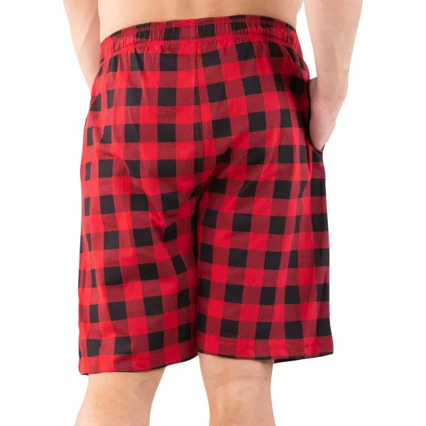 Lazy One Pajama Shorts for Men Mens Pajama Bottoms SleepwearMoose Plaid