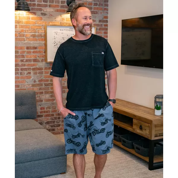 Lazy One Pajama Shorts for Men Mens Pajama Bottoms SleepwearMotorcycle
