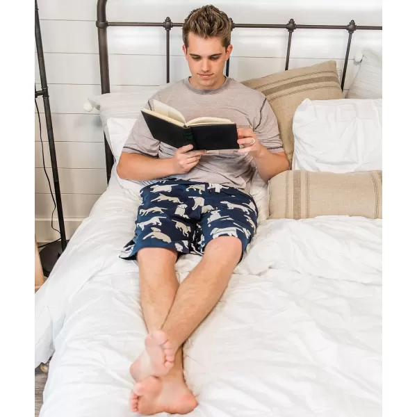 Lazy One Pajama Shorts for Men Mens Pajama Bottoms SleepwearNavy Blue