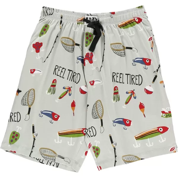 Lazy One Pajama Shorts for Men Mens Pajama Bottoms SleepwearReel Tired