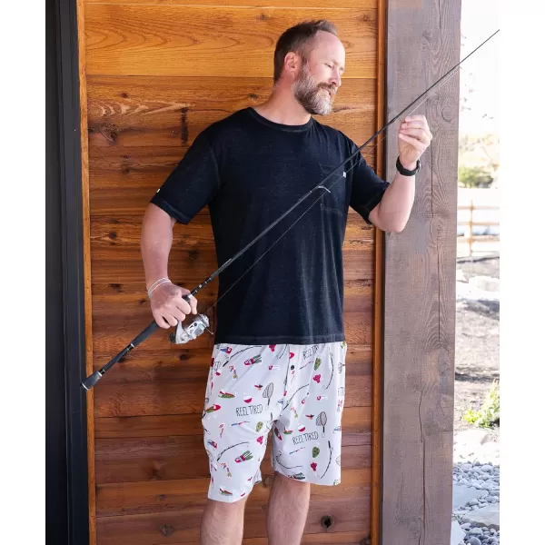 Lazy One Pajama Shorts for Men Mens Pajama Bottoms SleepwearReel Tired