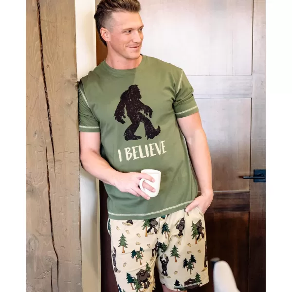 Lazy One Pajama Shorts for Men Mens Pajama Bottoms SleepwearSasquatch