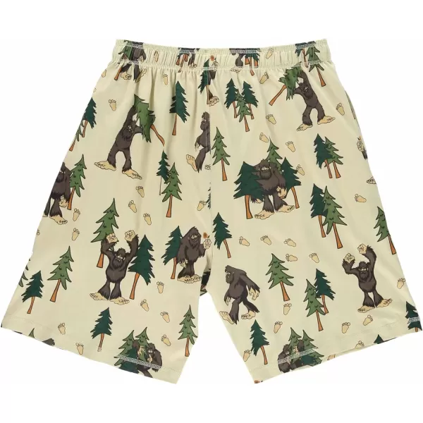Lazy One Pajama Shorts for Men Mens Pajama Bottoms SleepwearSasquatch