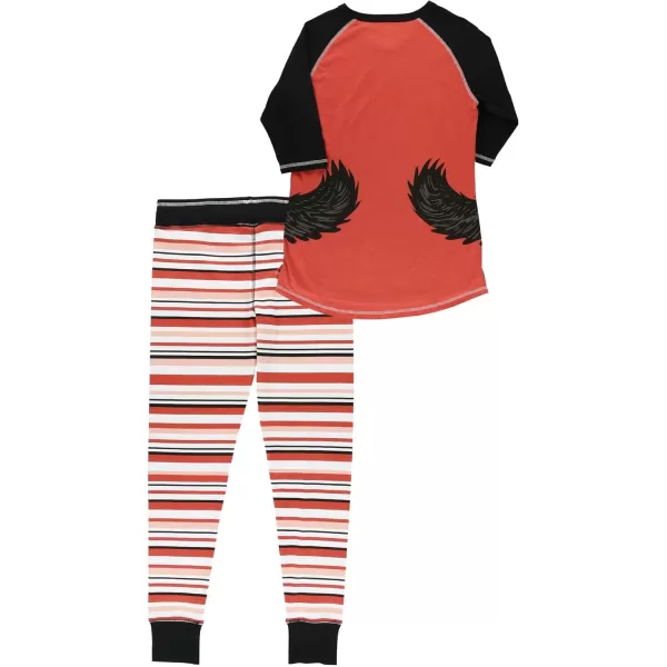 Lazyone Womens Soft Casual Pajama Leggings and Tall Tee Sets With Cute Fun Prints Cute Womens Pajama SetsBear Hug Pink Red Pajama Set