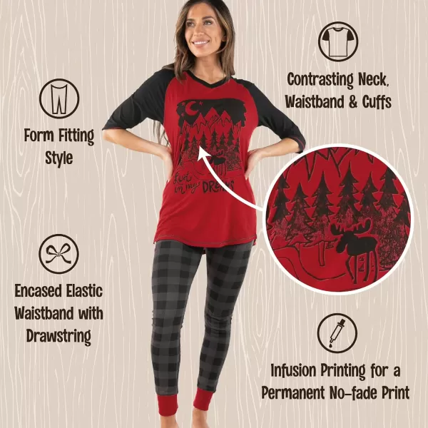 Lazyone Womens Soft Casual Pajama Leggings and Tall Tee Sets With Cute Fun Prints Cute Womens Pajama SetsLost in My Dreams Pajama Set
