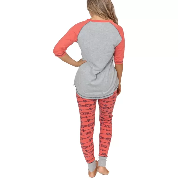 Lazyone Womens Soft Casual Pajama Leggings and Tall Tee Sets With Cute Fun Prints Cute Womens Pajama SetsNauti Pajama Set