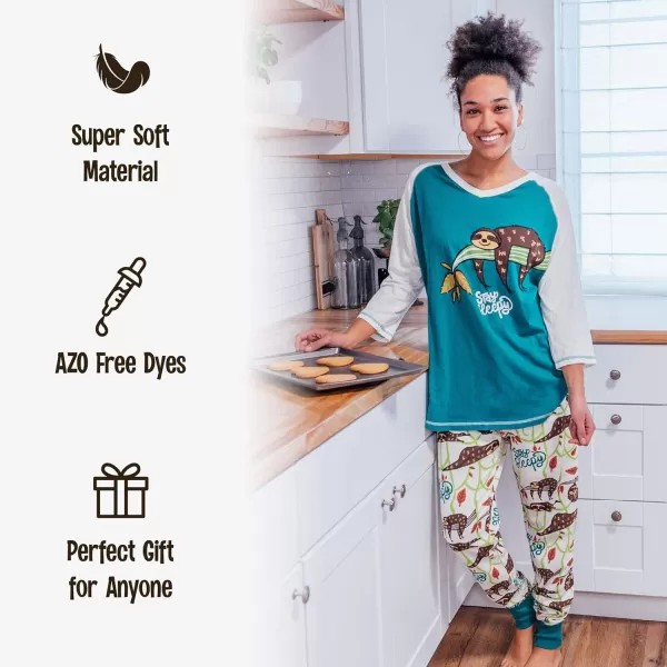 Lazyone Womens Soft Casual Pajama Leggings and Tall Tee Sets With Cute Fun Prints Cute Womens Pajama SetsNo Place Like Gnome Pajama Set