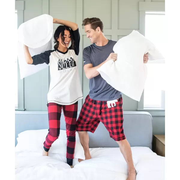 Lazyone Womens Soft Casual Pajama Leggings and Tall Tee Sets With Cute Fun Prints Cute Womens Pajama SetsSleep in the Wild Pajama Set