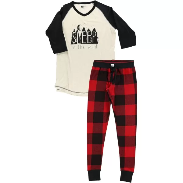 Lazyone Womens Soft Casual Pajama Leggings and Tall Tee Sets With Cute Fun Prints Cute Womens Pajama SetsSleep in the Wild Pajama Set