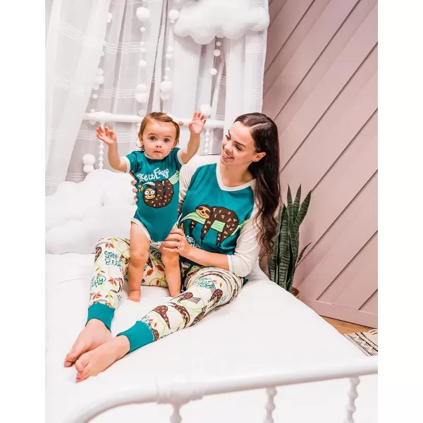 Lazyone Womens Soft Casual Pajama Leggings and Tall Tee Sets With Cute Fun Prints Cute Womens Pajama SetsStay Sleepy Sloth Pajama Set