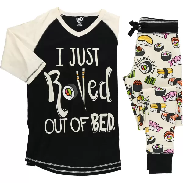 Lazyone Womens Soft Casual Pajama Leggings and Tall Tee Sets With Cute Fun Prints Cute Womens Pajama SetsSushi Legging Set