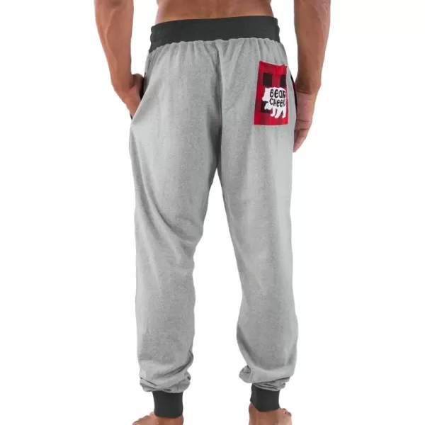 Lazy One Mens Jogger Sweatpants Cozy Warm PocketsBear Cheeks Mens Jogger