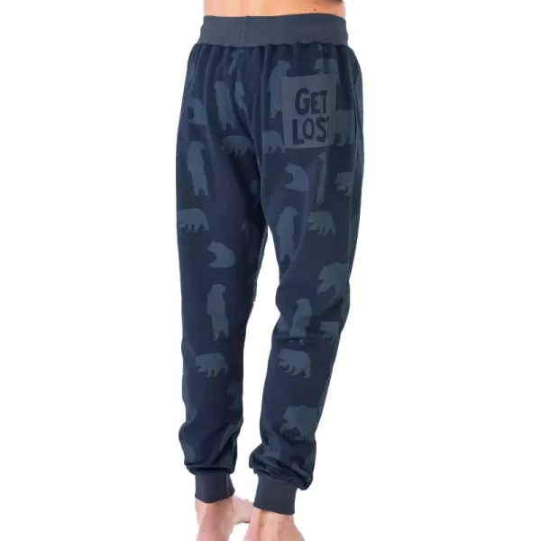 Lazy One Mens Jogger Sweatpants Cozy Warm PocketsGet Lost Mens Jogger