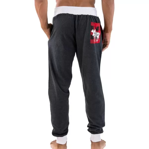 Lazy One Mens Jogger Sweatpants Cozy Warm PocketsMoose Caboose Mens Jogger