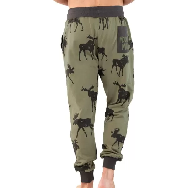 Lazy One Mens Jogger Sweatpants Cozy Warm PocketsMountain Made Mens Jogger
