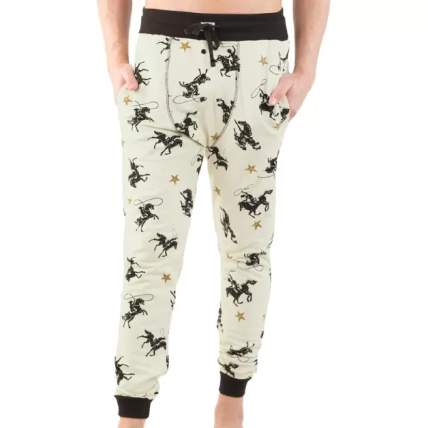 Lazy One Pajama Pants for Men Cotton Long Johns for MenCowboy Long John