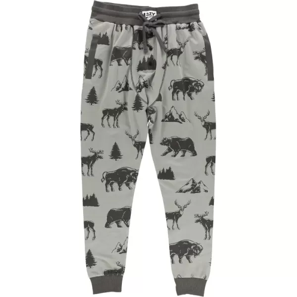 Lazy One Pajama Pants for Men Cotton Long Johns for MenWild Animals