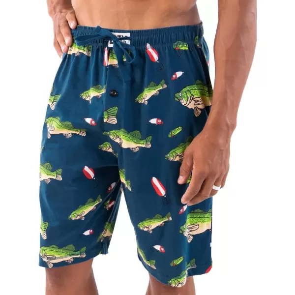 Lazy One Pajama Shorts for Men Mens Pajama Bottoms SleepwearBass