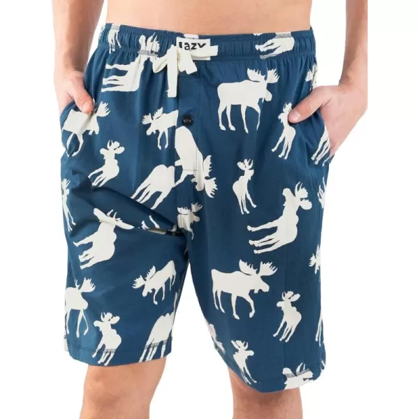 Lazy One Pajama Shorts for Men Mens Pajama Bottoms SleepwearBlue Moose