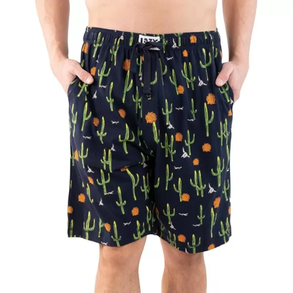 Lazy One Pajama Shorts for Men Mens Pajama Bottoms SleepwearCactus