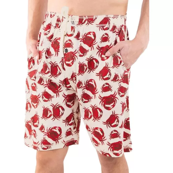 Lazy One Pajama Shorts for Men Mens Pajama Bottoms SleepwearCrabs