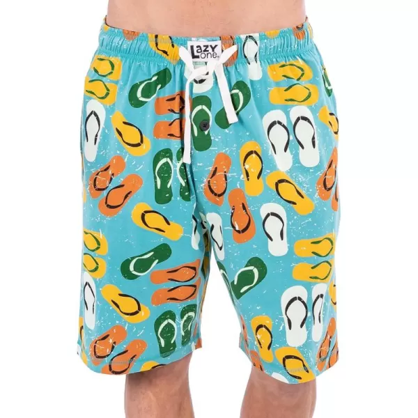 Lazy One Pajama Shorts for Men Mens Pajama Bottoms SleepwearFlip Flops