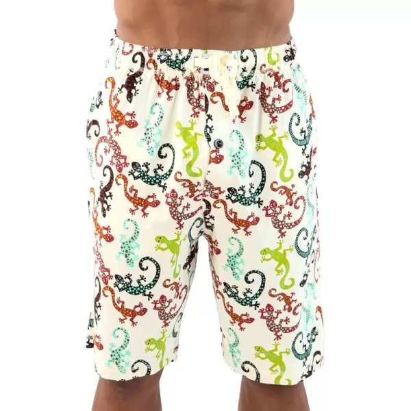 Lazy One Pajama Shorts for Men Mens Pajama Bottoms SleepwearGecko