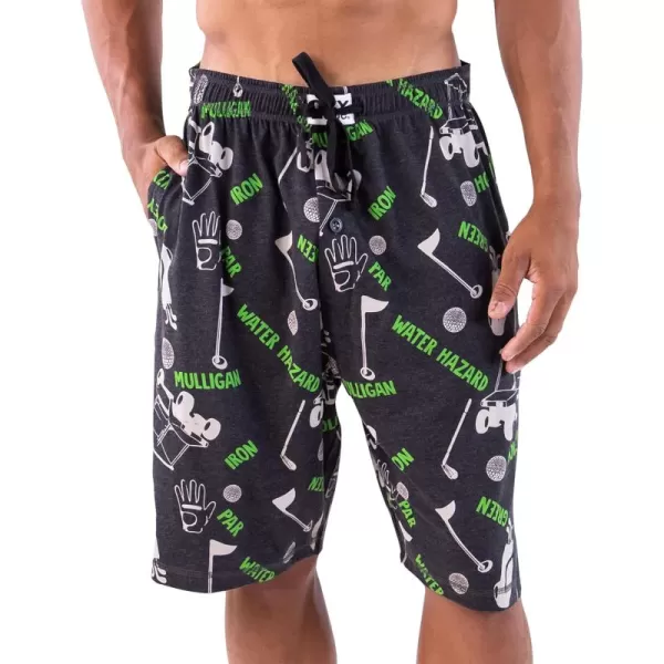 Lazy One Pajama Shorts for Men Mens Pajama Bottoms SleepwearGolfers