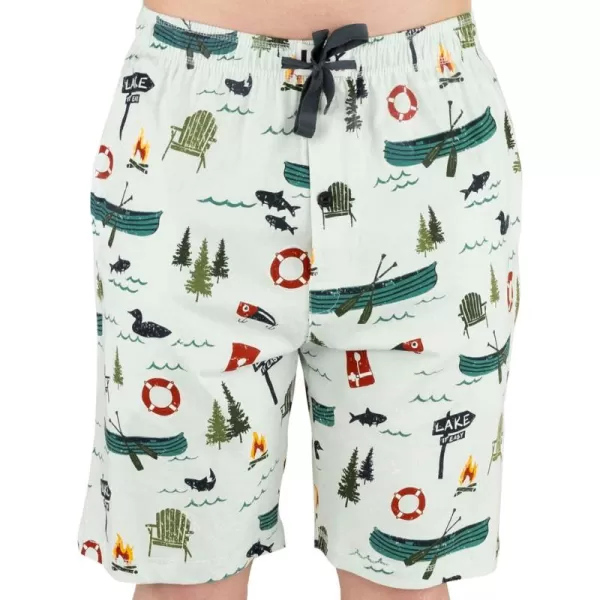 Lazy One Pajama Shorts for Men Mens Pajama Bottoms SleepwearLake It Easy