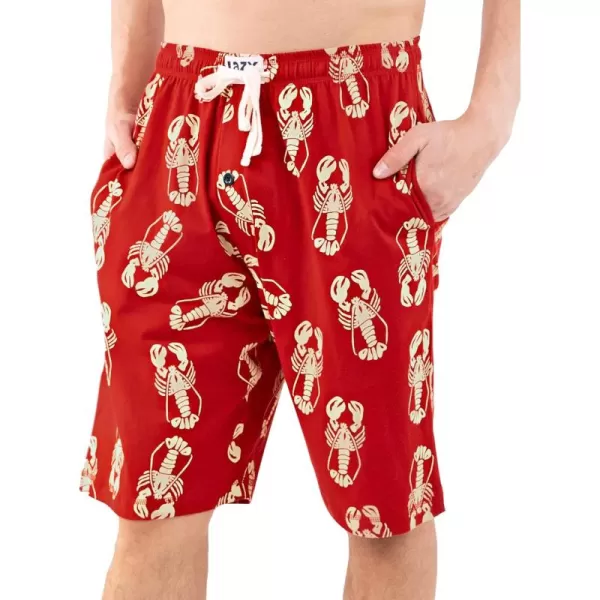 Lazy One Pajama Shorts for Men Mens Pajama Bottoms SleepwearLobster