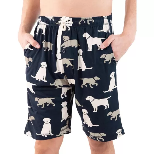 Lazy One Pajama Shorts for Men Mens Pajama Bottoms SleepwearNavy Blue