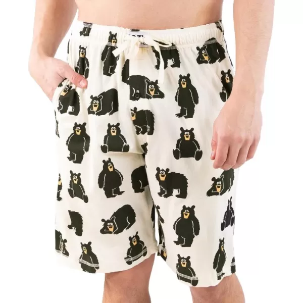 Lazy One Pajama Shorts for Men Mens Pajama Bottoms SleepwearPapa Bear