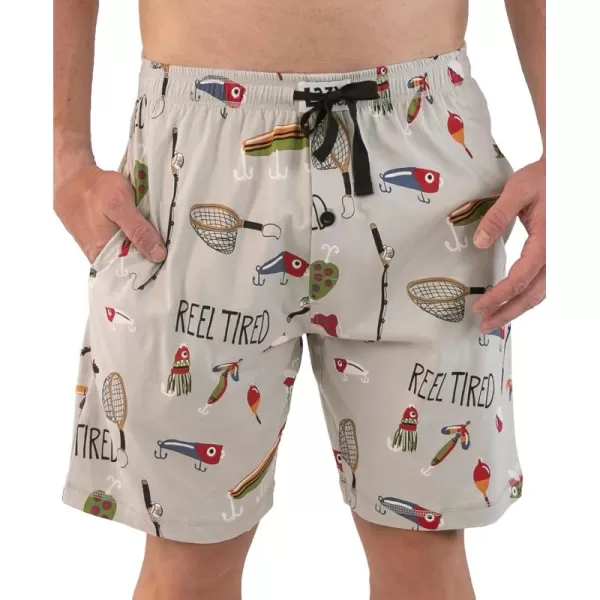 Lazy One Pajama Shorts for Men Mens Pajama Bottoms SleepwearReel Tired