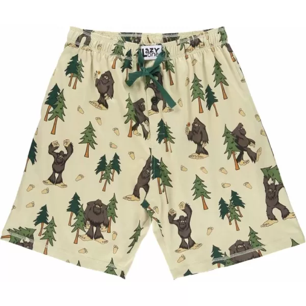 Lazy One Pajama Shorts for Men Mens Pajama Bottoms SleepwearSasquatch